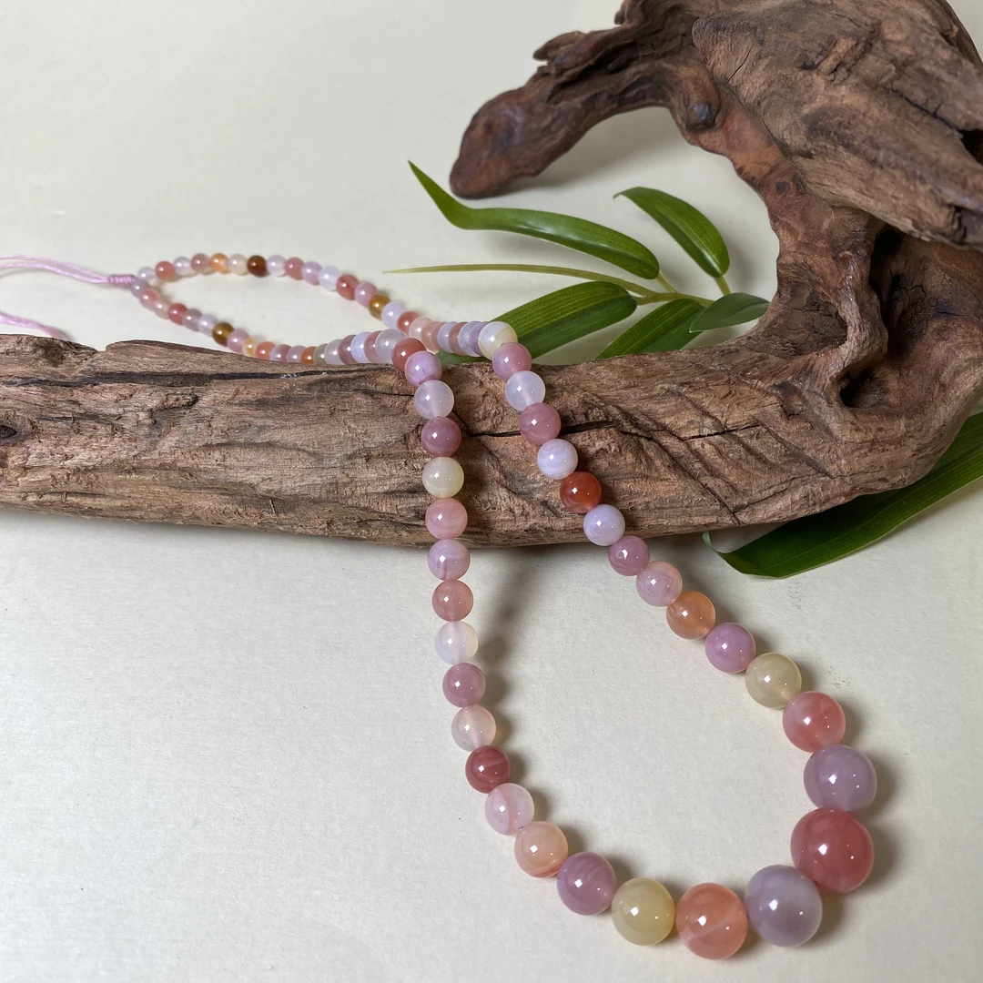 【央网专属】盐源玛瑙项链4mm+ BG-XL3716 多样性发其一