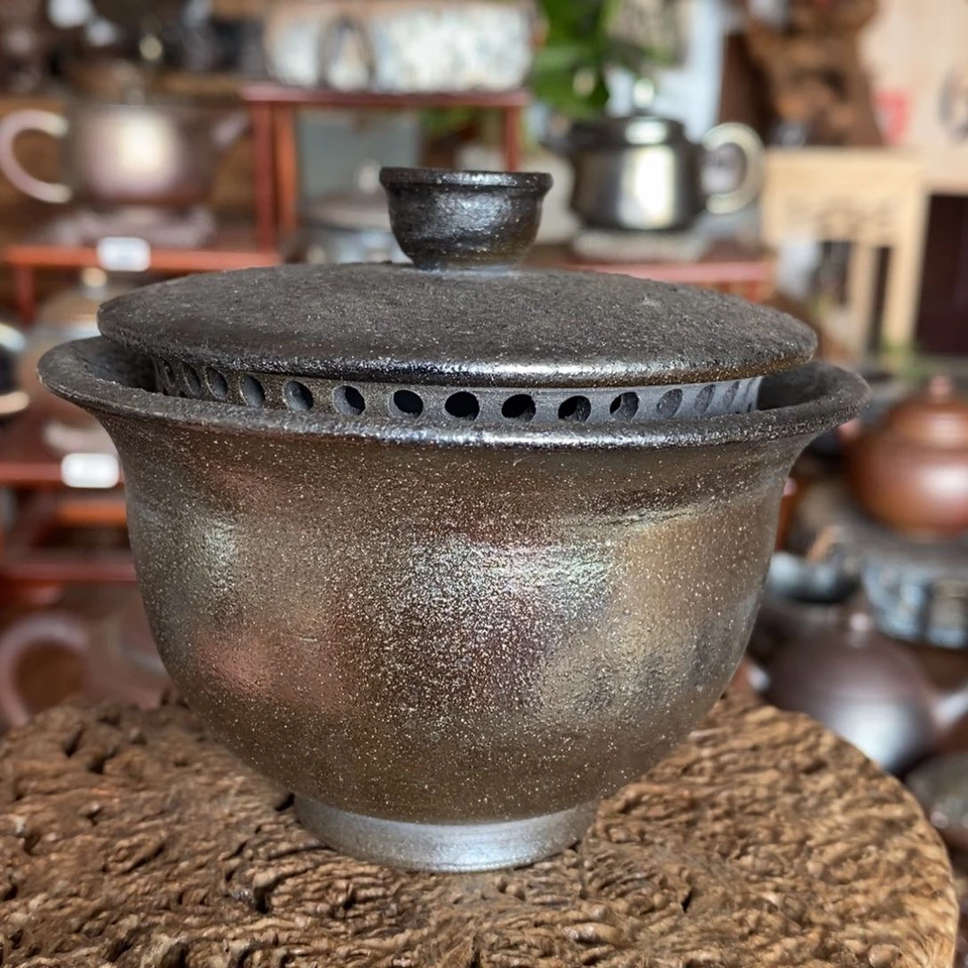 建水紫陶，纯柴烧全手工茶器