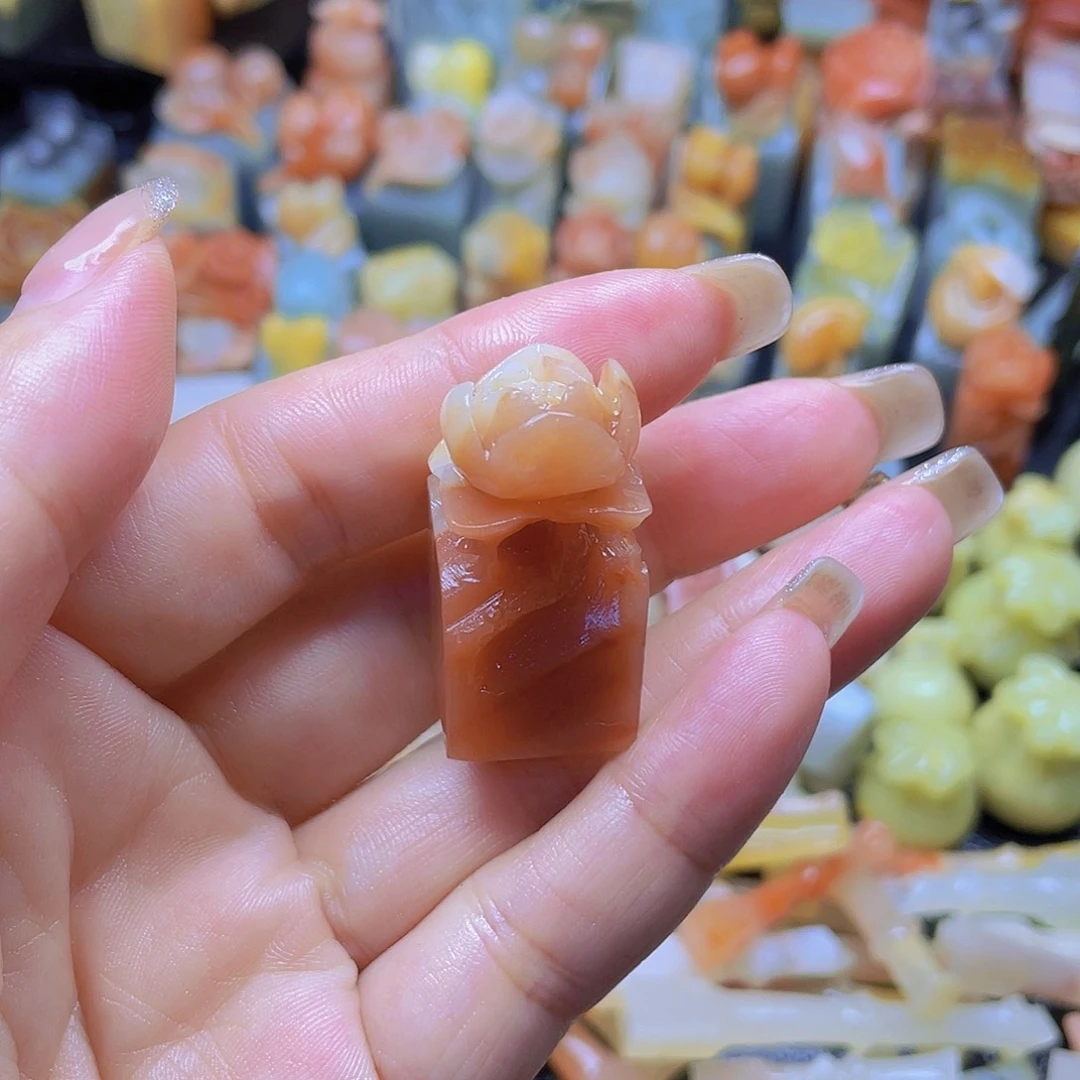 青田石印石花开富贵