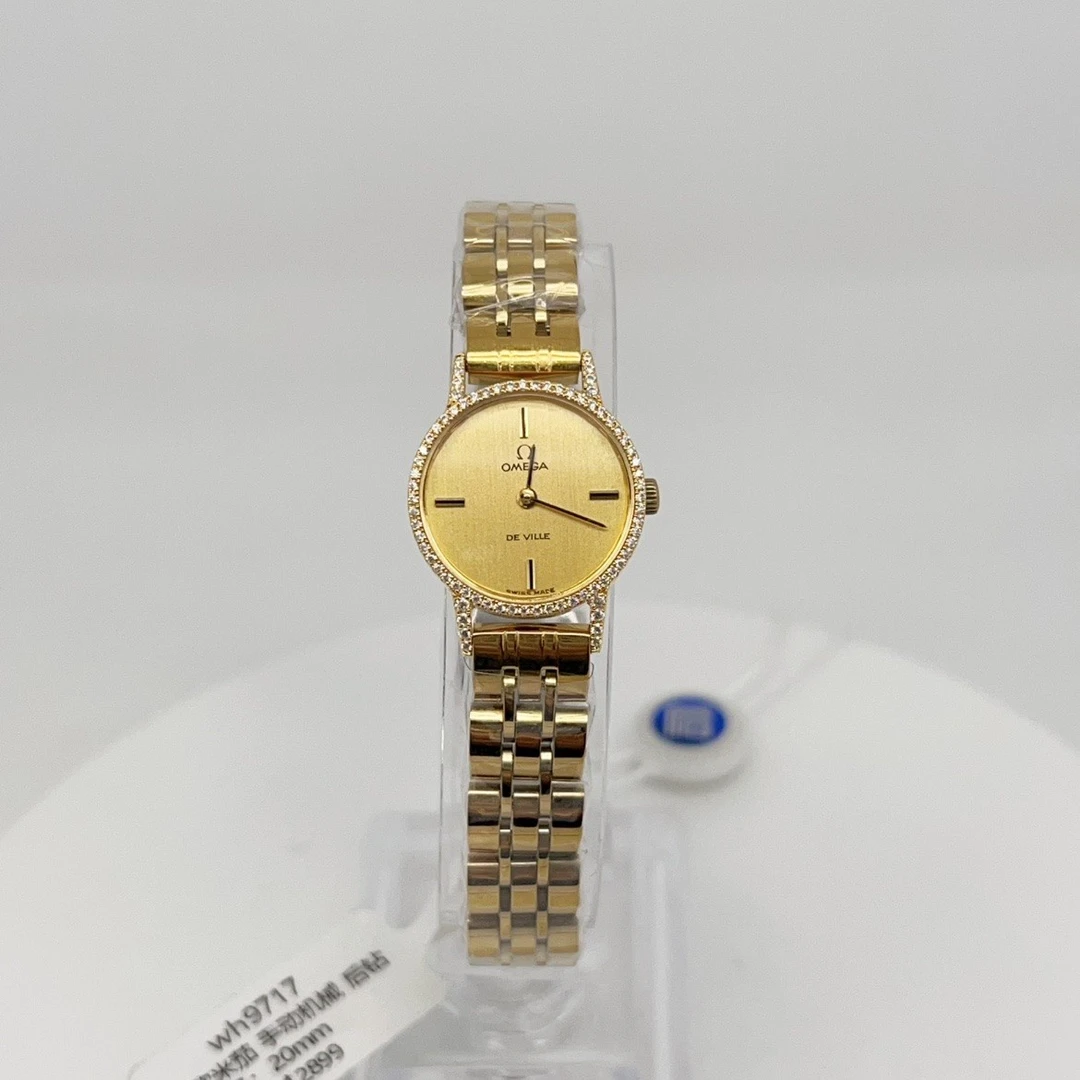 95新 Omega/欧米茄  手动机械后钻20mm/公价32999/wh9717