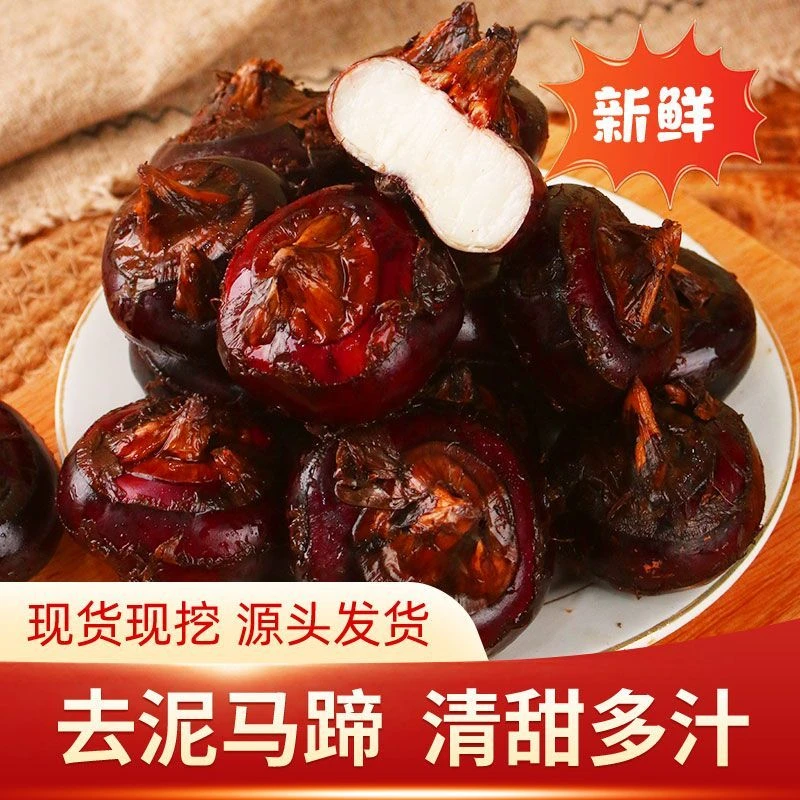 【免洗带皮马蹄】安徽马蹄新鲜果蔬甘甜多汁产地直发5斤包邮