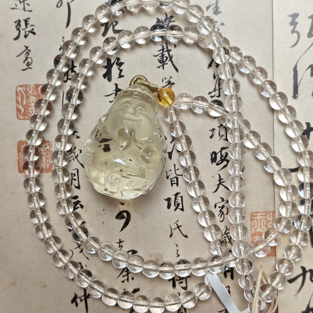 非金属莫桑石项链 赵财财水与晶项链吊坠