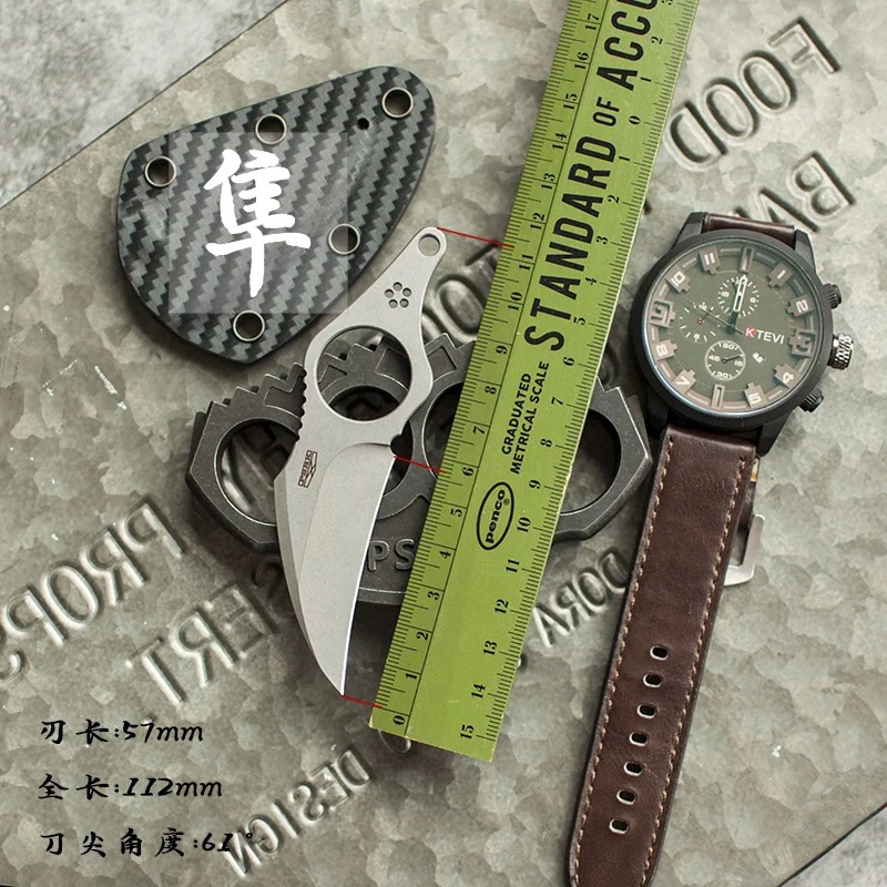 百浓PSRK 城市口袋EDC 隼 把玩户外生存刀水果刀荒野防身新款强悍