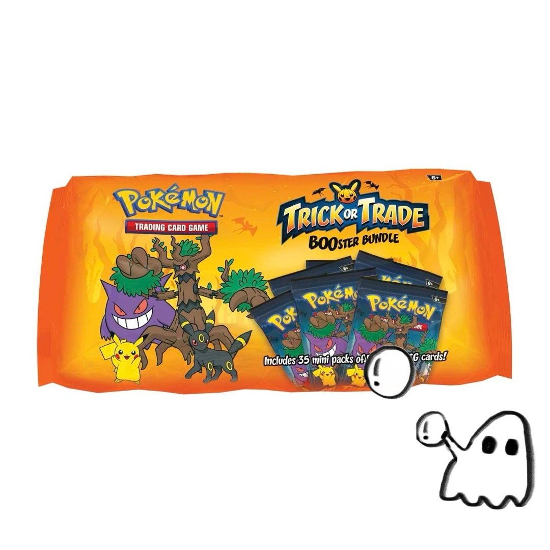 PTCG宝可梦万圣节卡包 美版2024万圣节迷你包卡牌盲盒 收藏卡