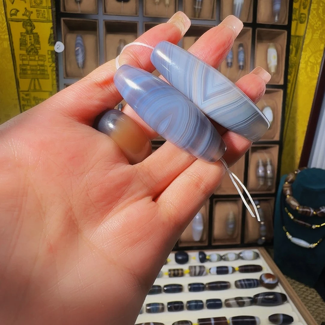 合金颈饰玛瑙/玉髓桑*