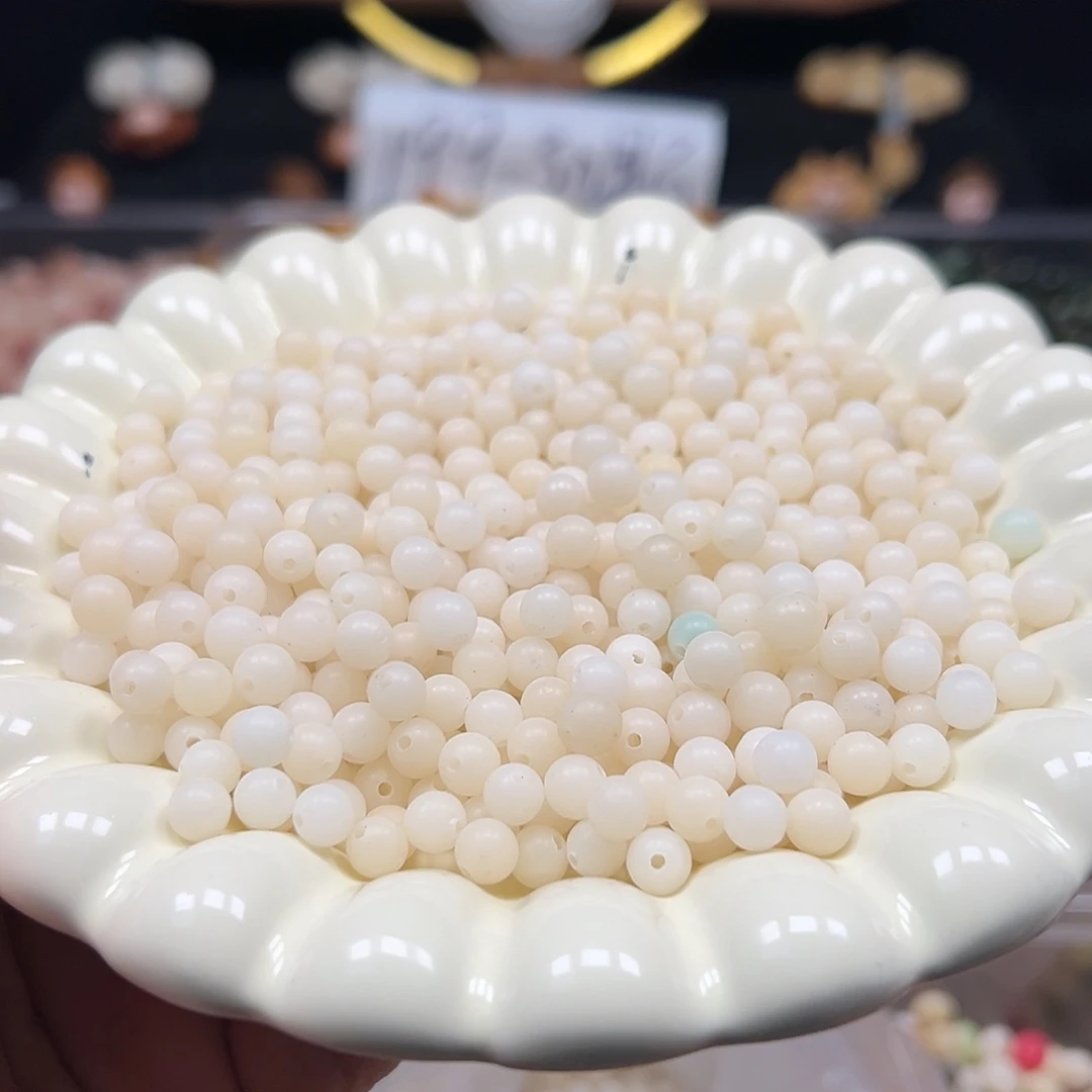 手串菩提根/象牙果微瑕卡6白圆120颗