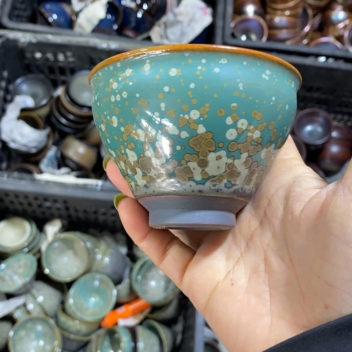 用***6茶盏建阳建盏微瑕束口