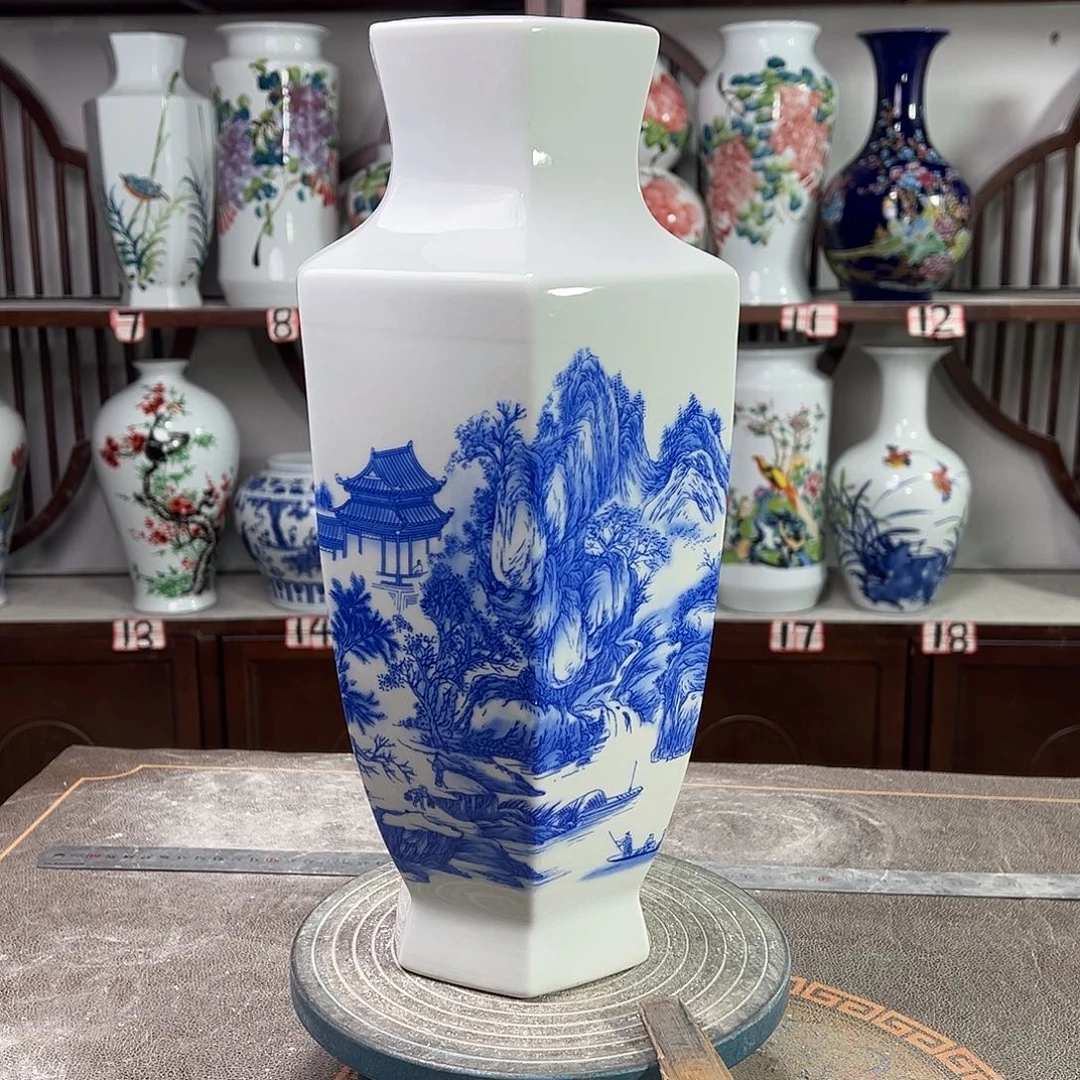 陶摆件景德镇陶瓷6山水