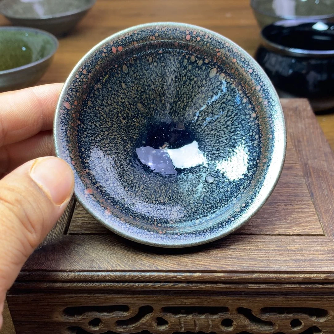 茶盏龙窑柴烧建盏茶器