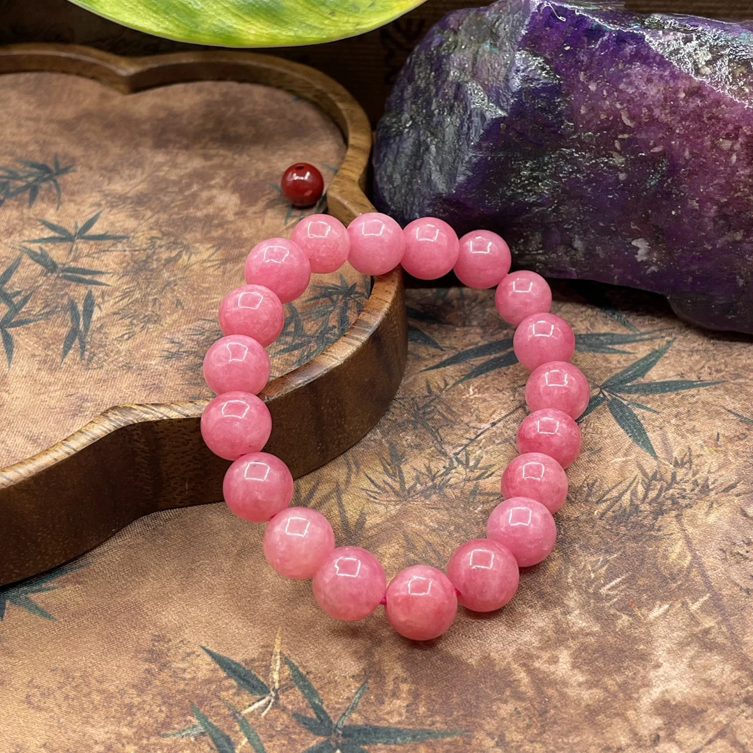 含辰砂工艺品【繁花珠宝甄选】樱花粉舒手串RX60020