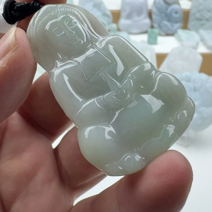 翡翠未镶嵌颈饰天然缅甸A货翡翠