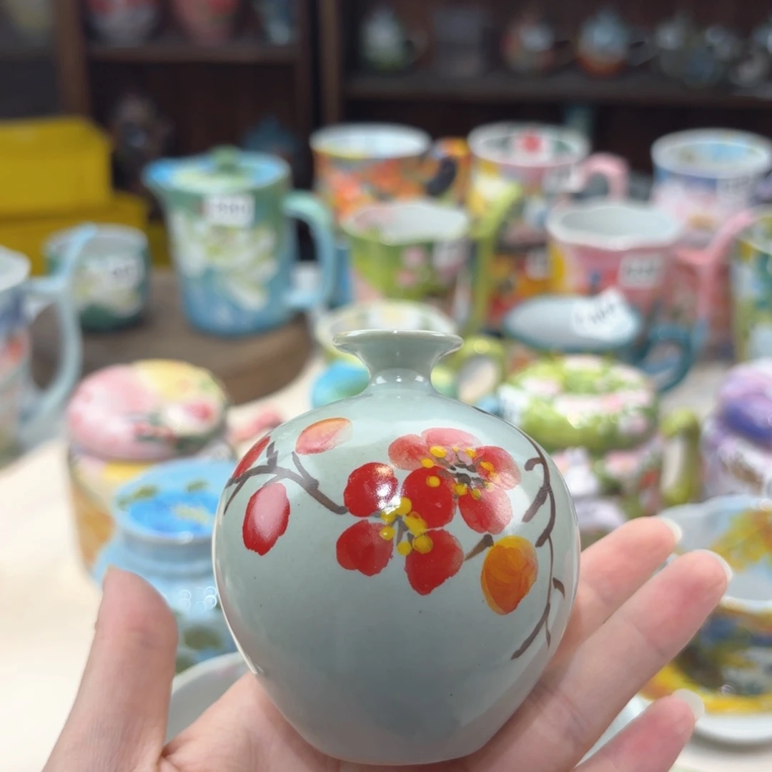 景德镇手绘高温釉下彩陶瓷茶具