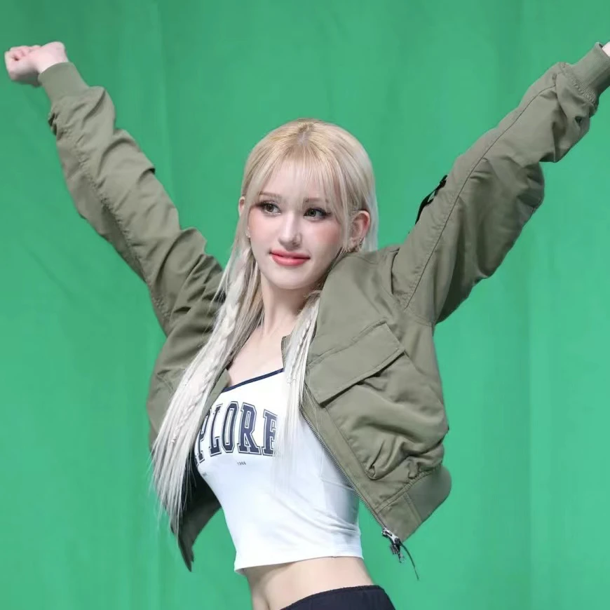 女款女大童韩柜单薄款方口袋短款潮流夹克