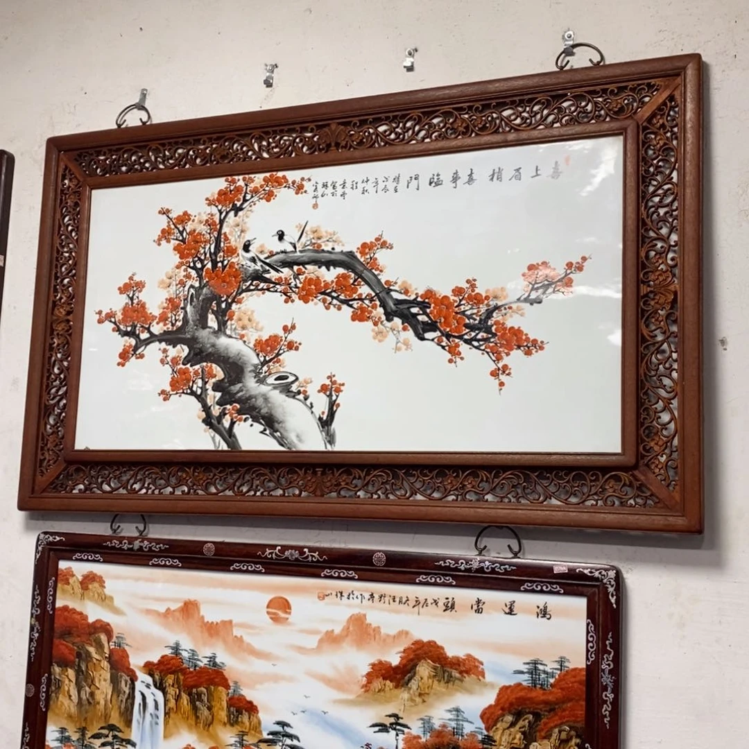 瓷片3****81.37*79*1景德镇瓷板画柴窑烧制
