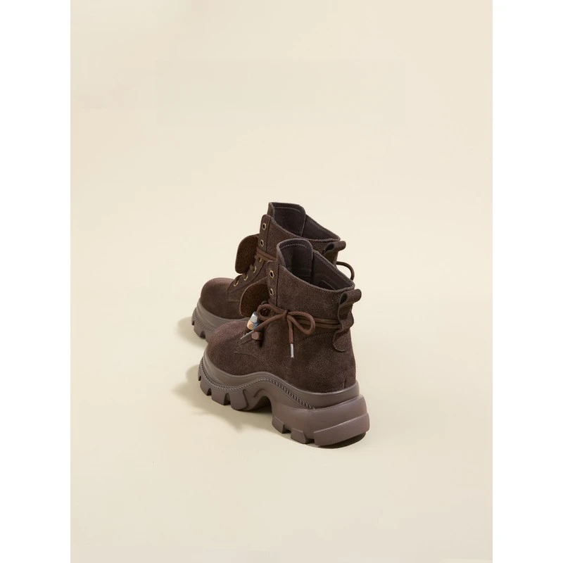 高端高端厚底秋冬复古女款2025年马丁靴冬季2025年精致洋气小短靴