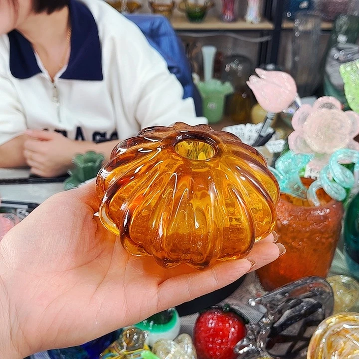 南瓜瓶 家悦琉璃工艺品不完美