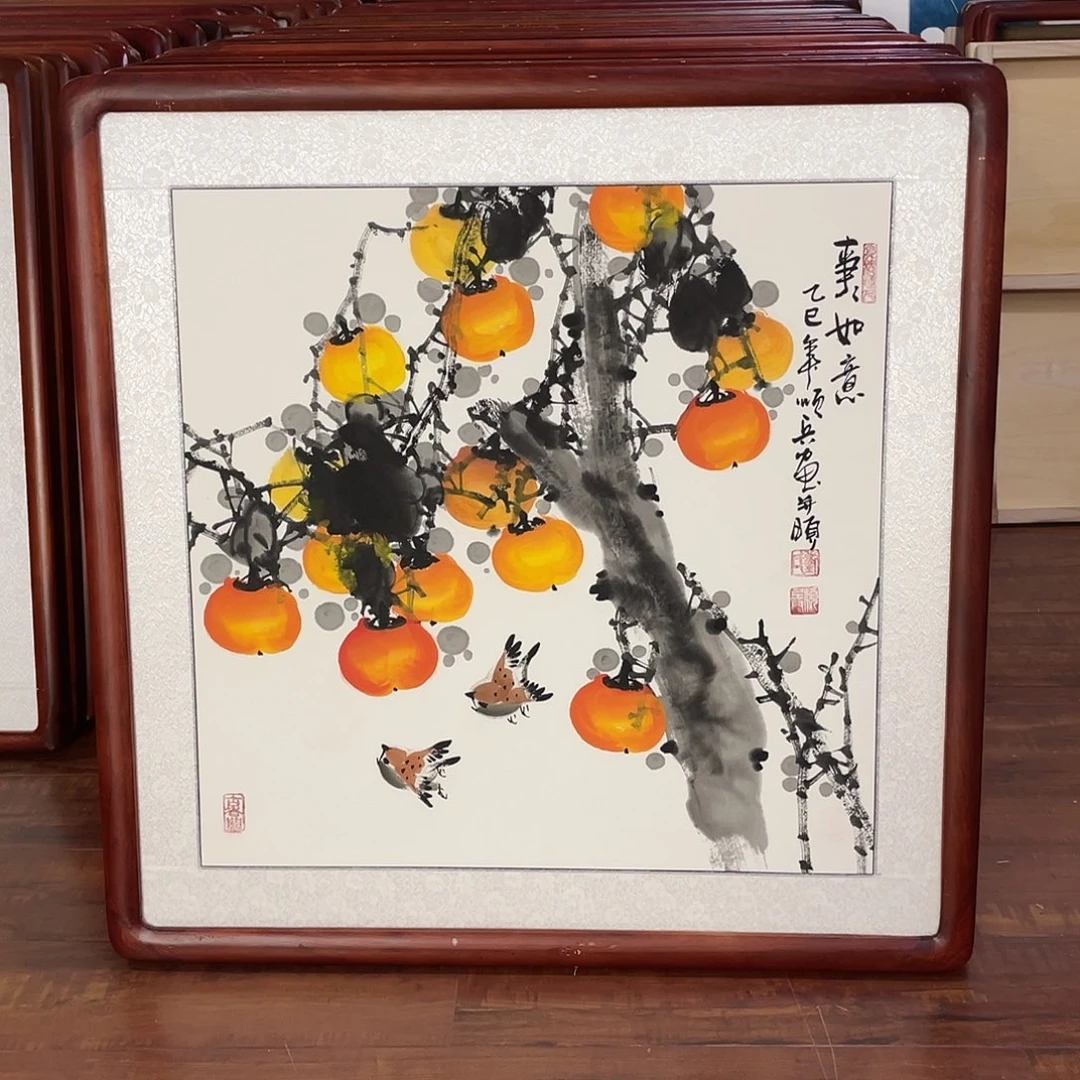 国画带框尺寸63*63厘米