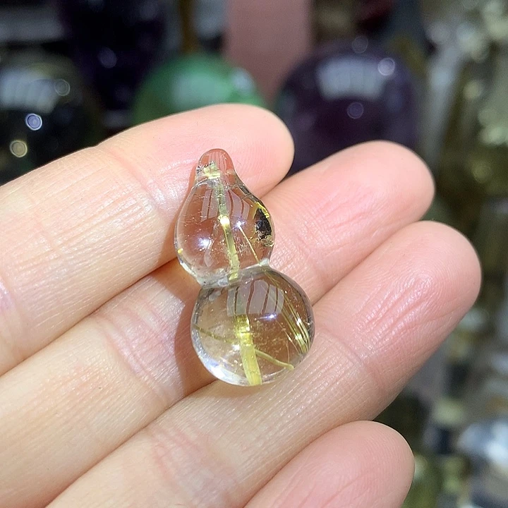 水晶天然水晶钛晶吊坠未镶嵌