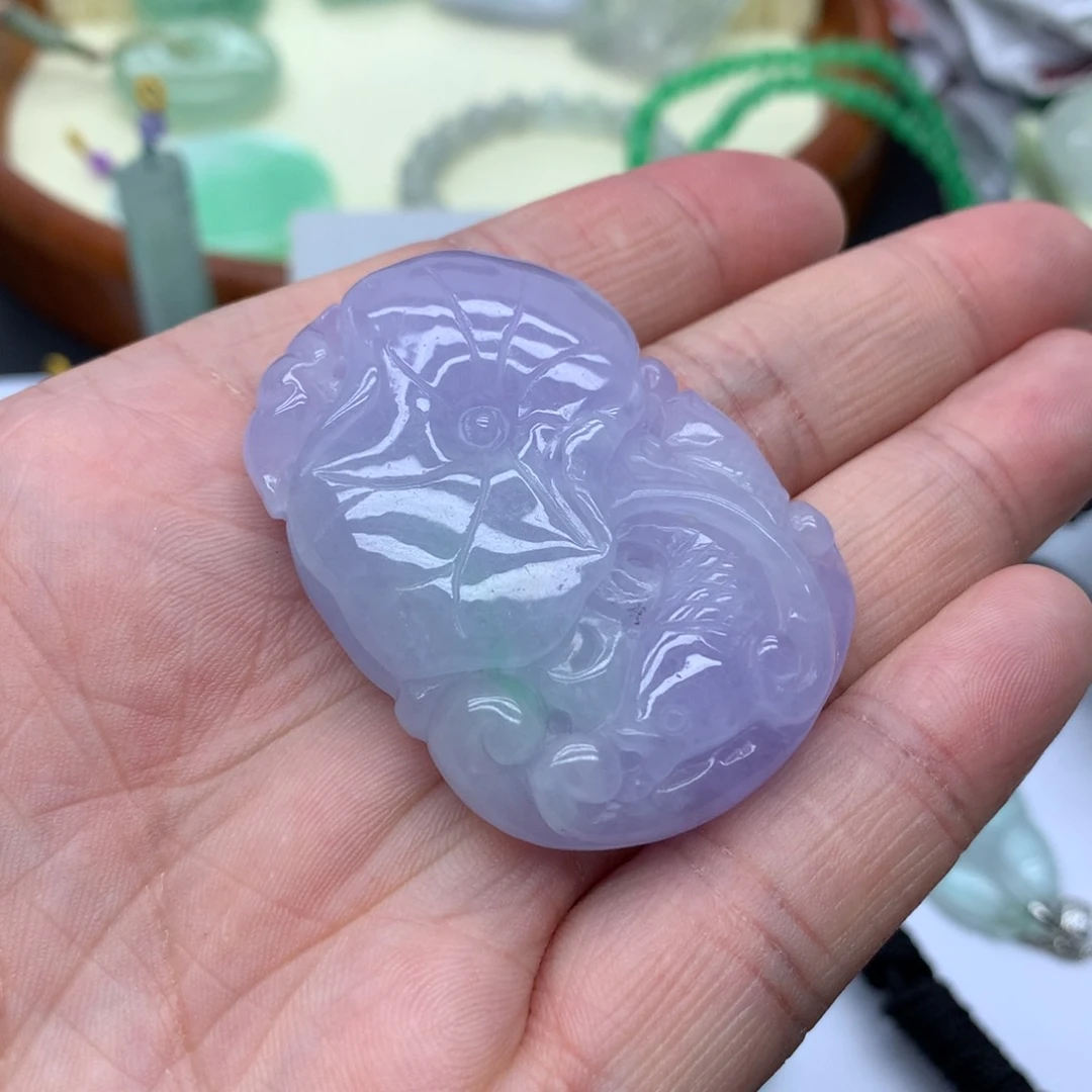 兜***一物一拍，紫色吊坠