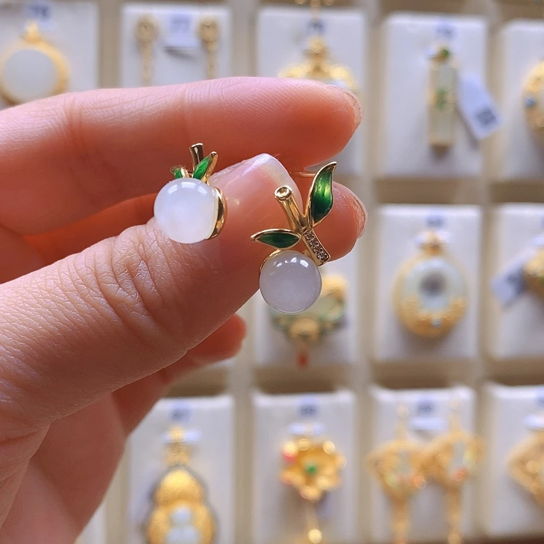 和田玉颈饰银S925镶嵌