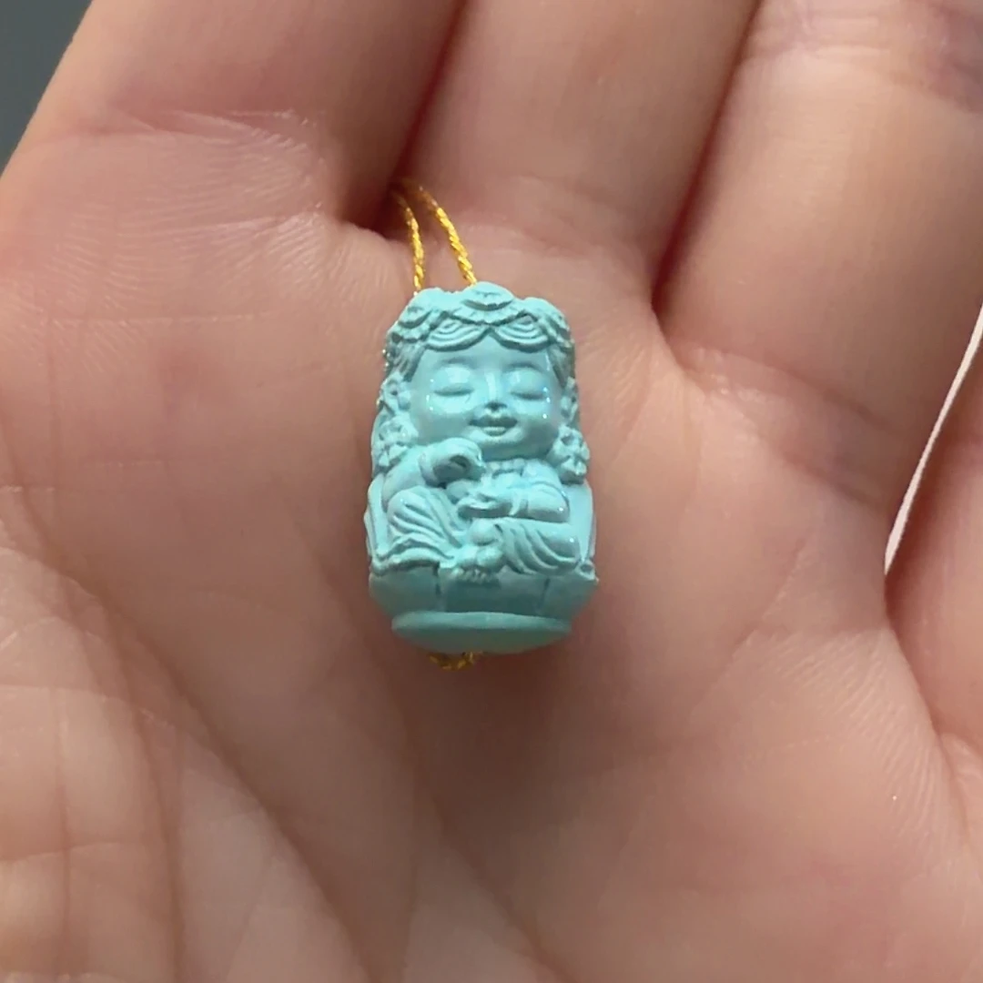 绿松石未镶嵌颈饰