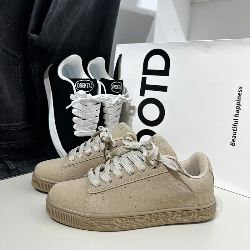 2025新款爆款时尚休闲鞋男生增高厚底复古板鞋男款潮流百搭潮鞋子