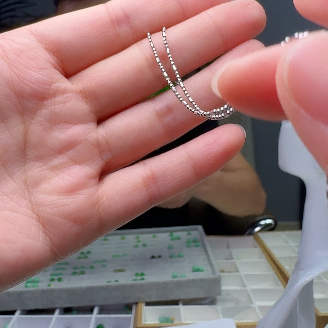 F****翡翠银S925镶嵌吊坠(不含链)银链子