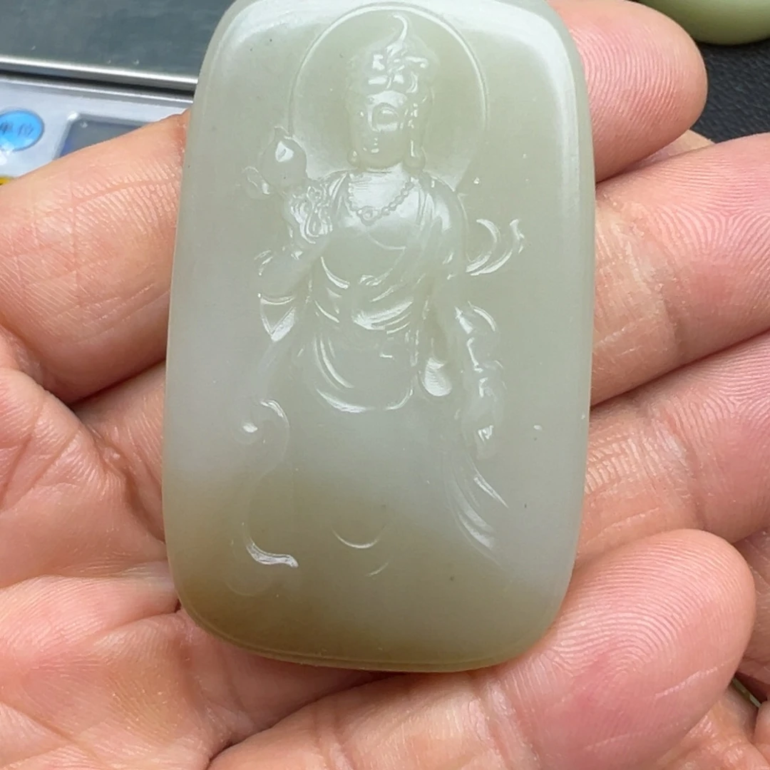 和田玉（糖玉）未镶嵌吊坠(不含链)