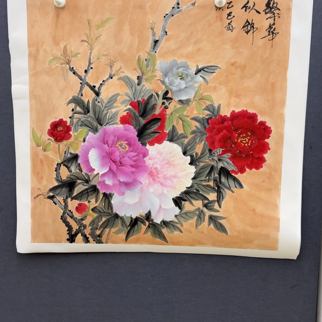 听***雨国画卡纸的制作方法和