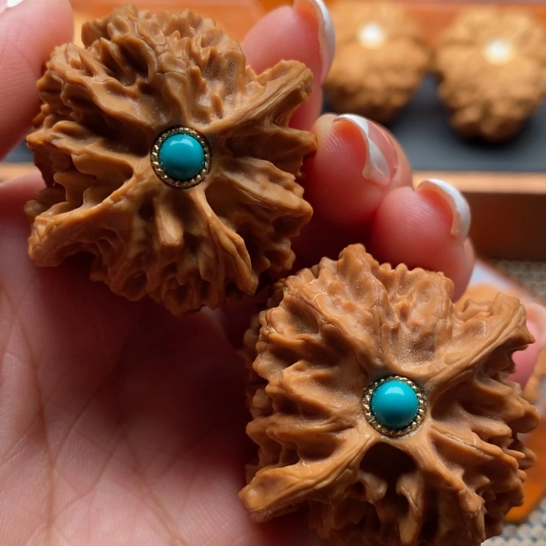 文玩核桃把件42尺寸苹果园狮子头