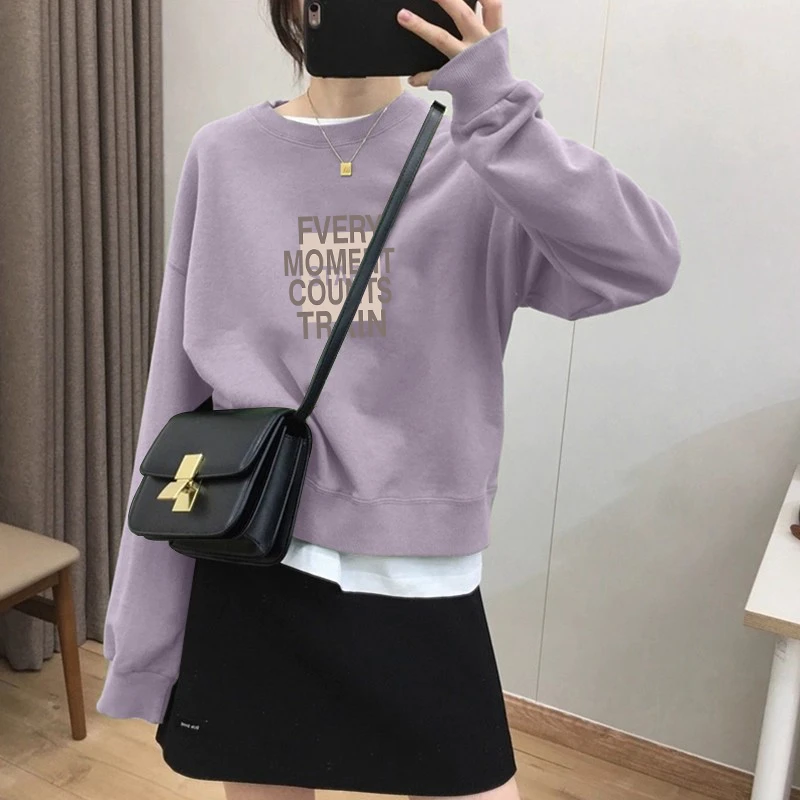 设计感小众短款遮肉卫衣女2025新款春秋冬季小个子高腰加绒上衣潮