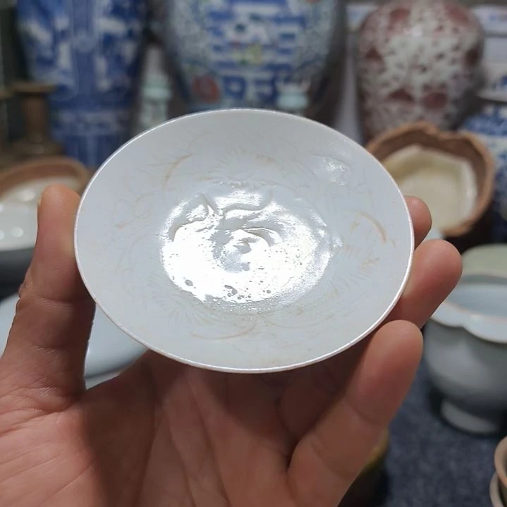 小*肖湖田窑小碟一个全品