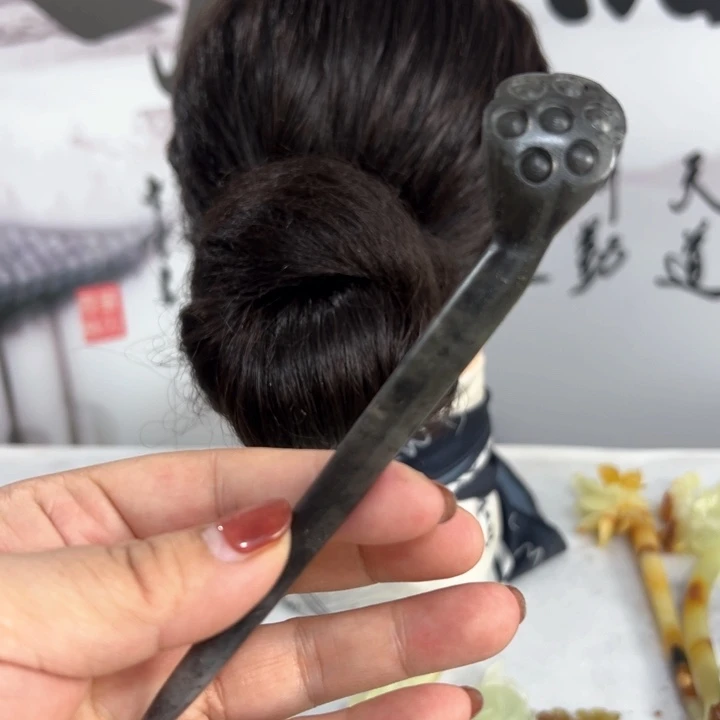 蛇纹石玉发饰未镶嵌