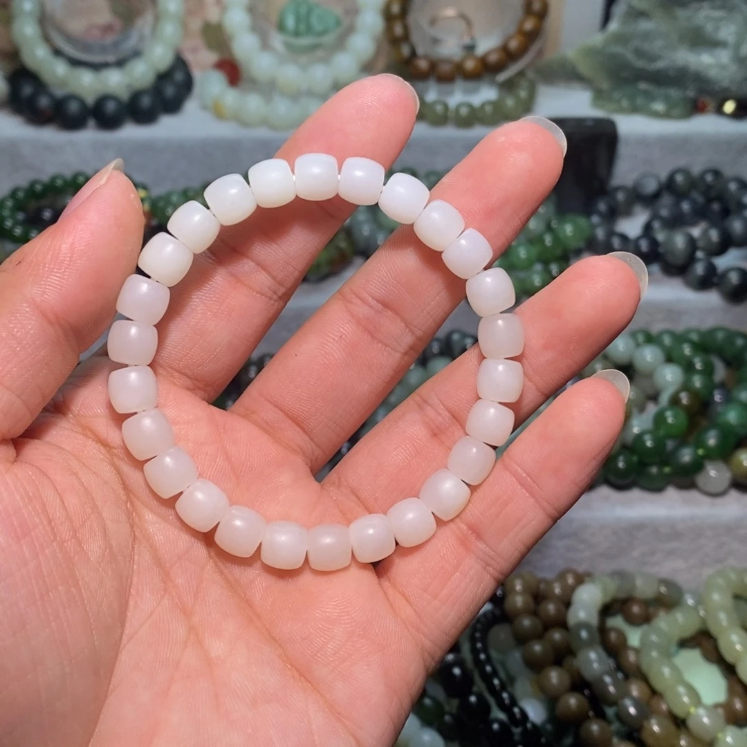 和田玉未镶嵌手链