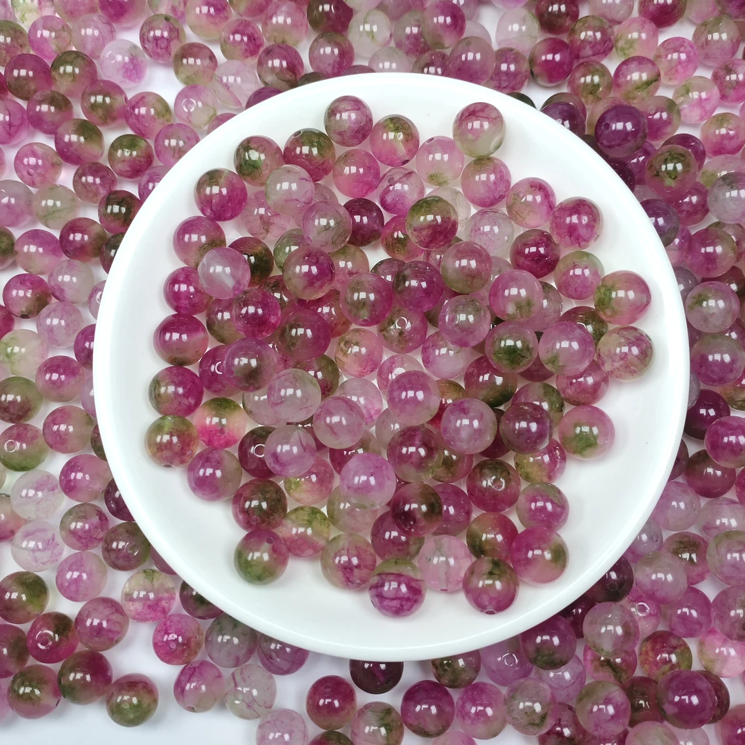 散珠W1780（新款） 西瓜碧玺10MM*10颗