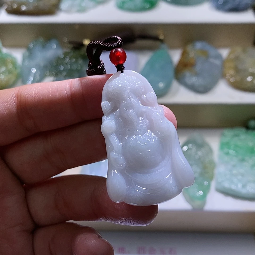【闪购商品】翡翠颈饰未镶嵌财神