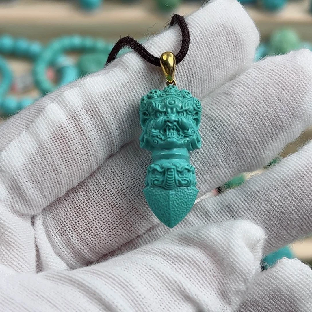 18K金镶嵌绿松石配饰