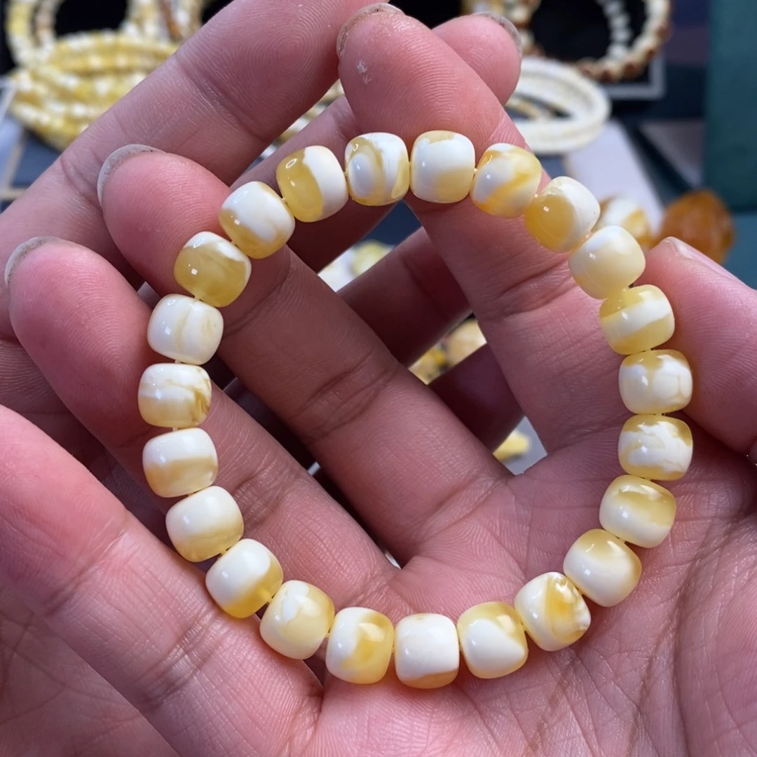 蜜蜡未镶嵌裸石9.5mm