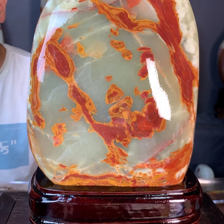 石材天然古青石原石摆件