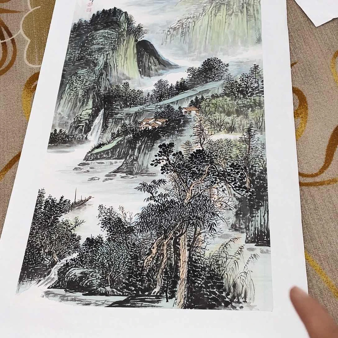 国画齐**景定制作品刘彬