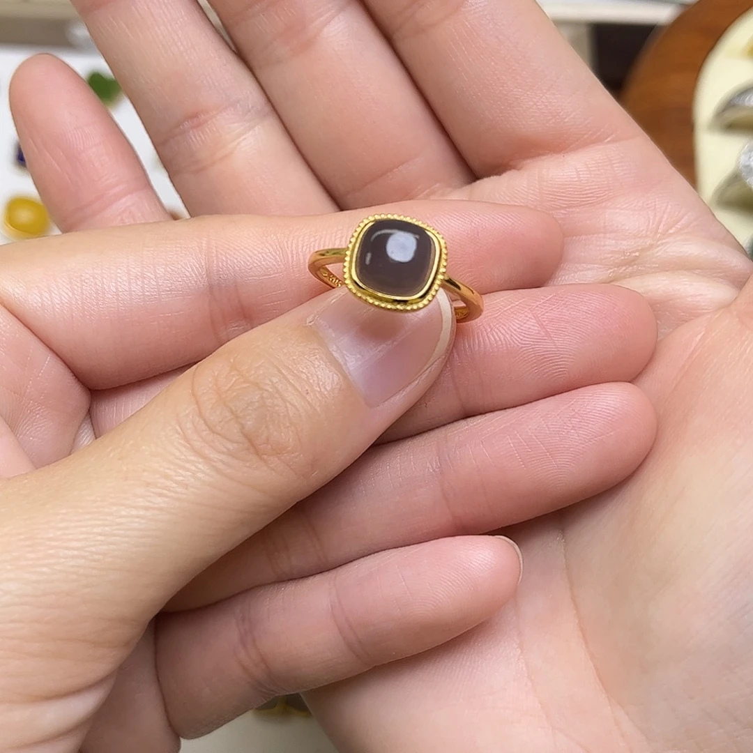 和田玉银S925镶嵌耳饰