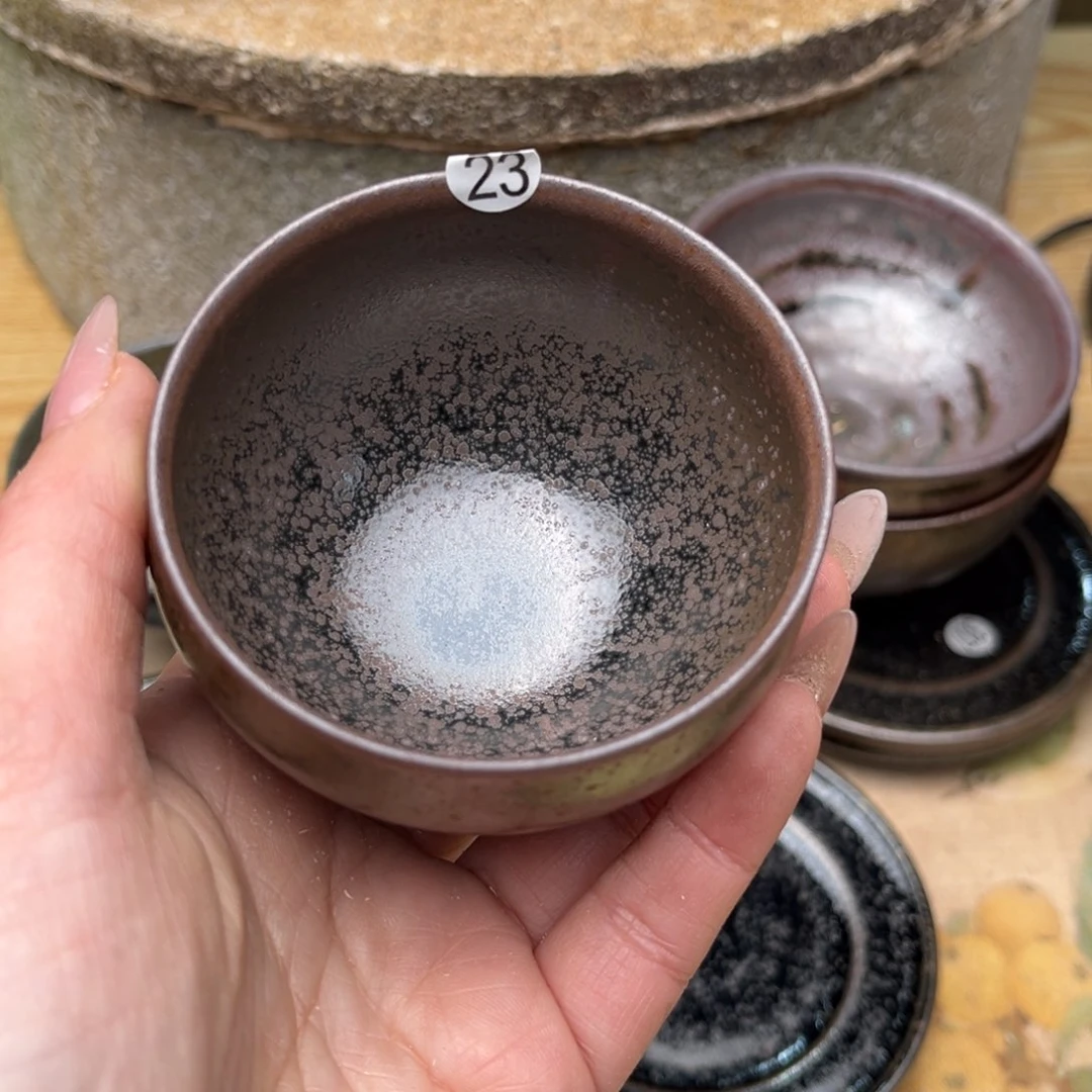 茶盏义兴龙窑真柴烧微瑕