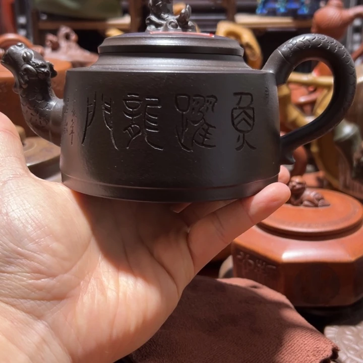 紫砂茶壶紫砂壶收藏起来了！