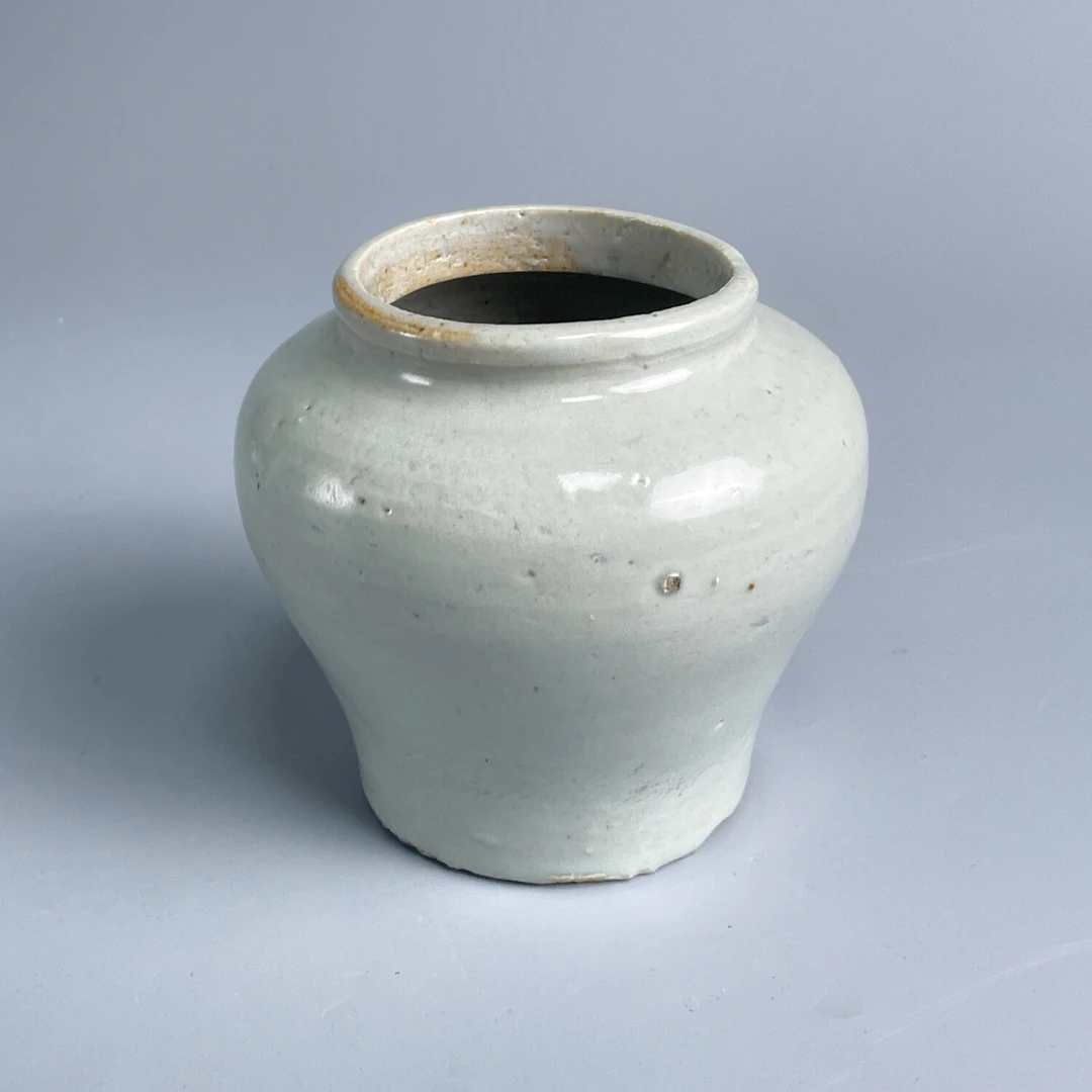瓷器/古董清顺治 白釉罐-M25D8009F69古董/收藏/绣花张