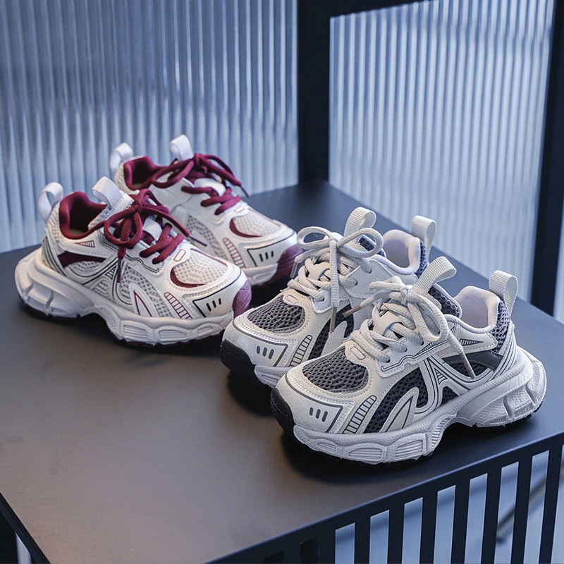 【MuMu专属】儿童运动鞋2025春新款中大童防滑透气老爹鞋8200