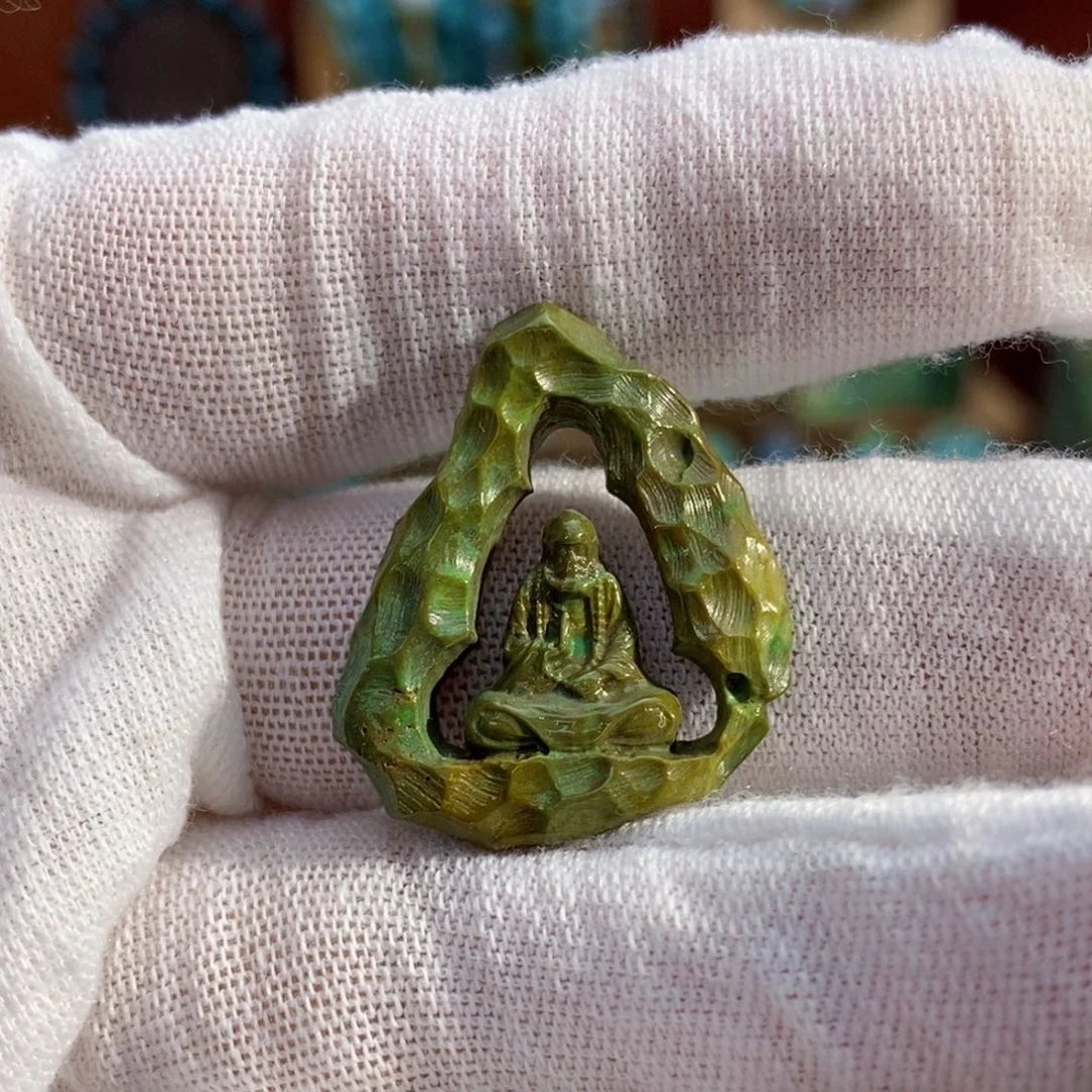 定制绿松石玉华镂空雕刻