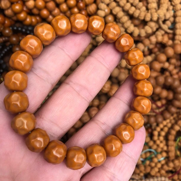 猴头无相10-11mm猴头核桃文玩手串光珠奶酪