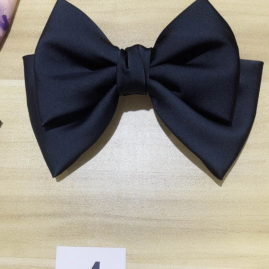 皮质铁合金蝴蝶结发夹