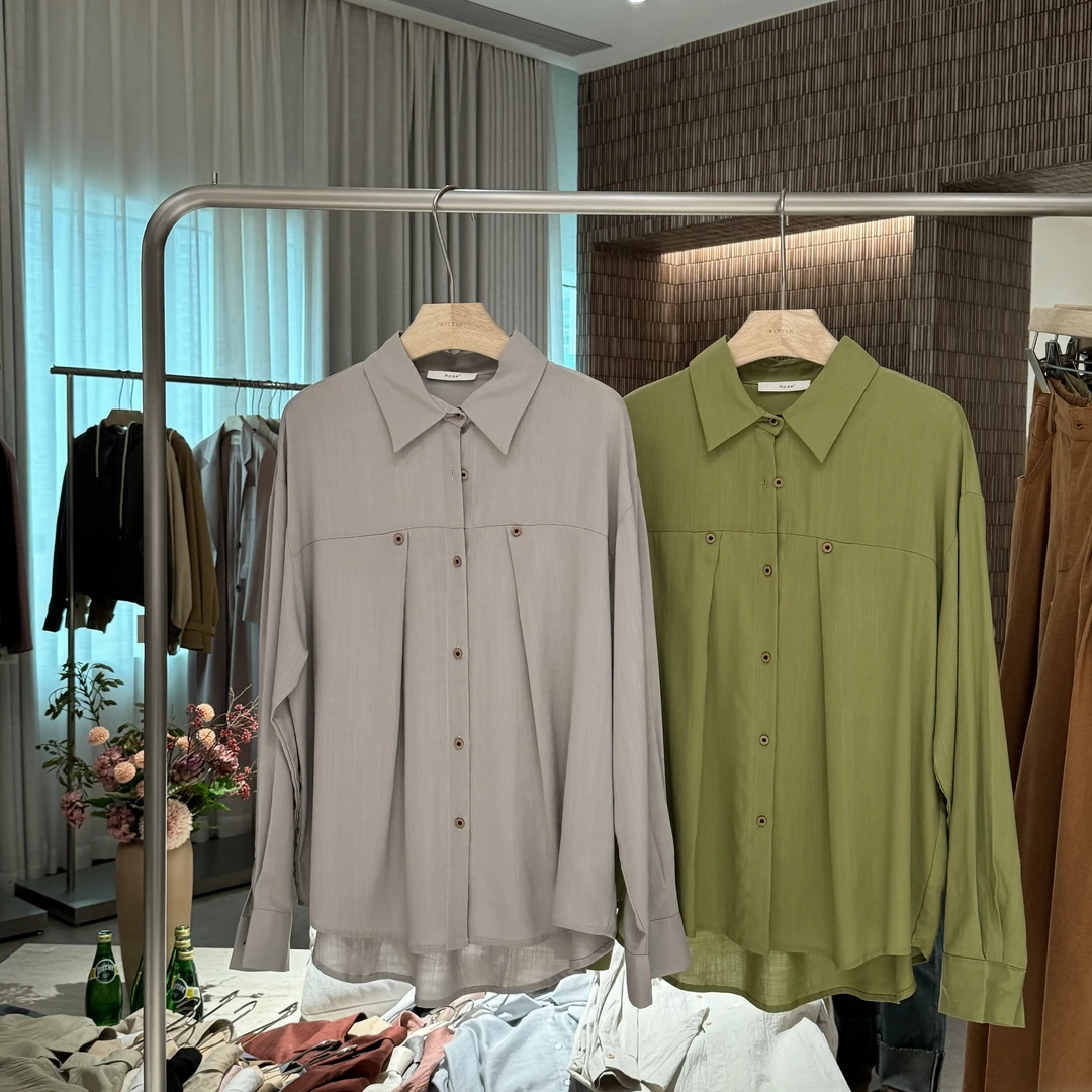 春季新款垂感衬衫8156（衣长67）