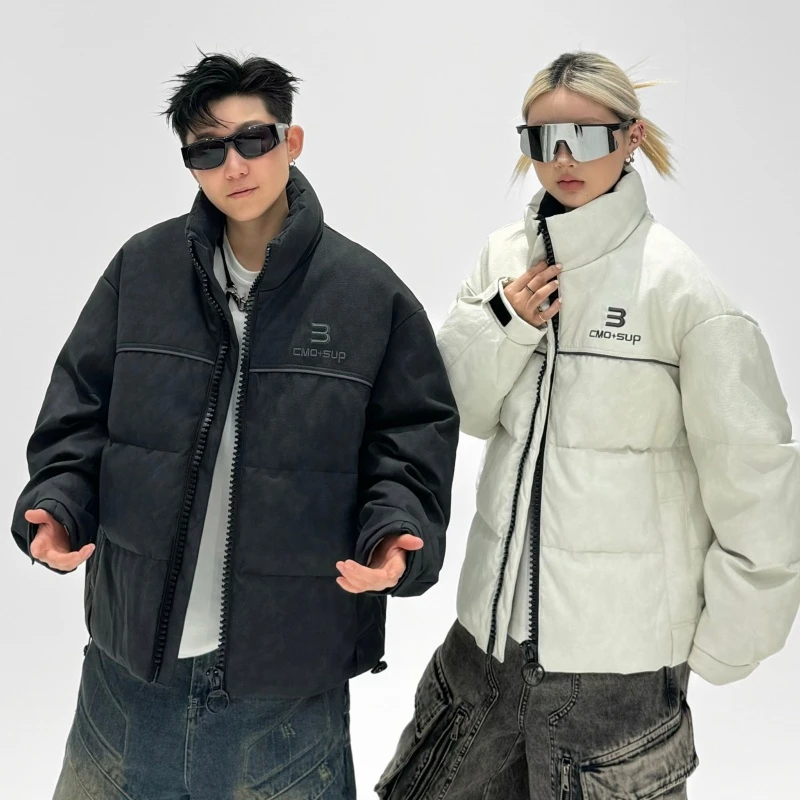 『山设』50鸭绒连帽羽绒服户外工装百搭情侣款外套  21839（50绒）
